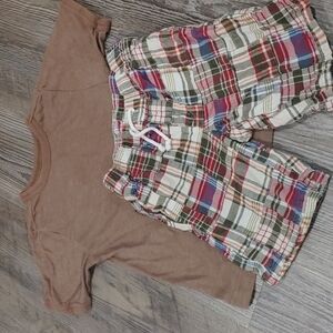 Old Navy/Mission Supply Co. Plaid Pants with Matching Shirt